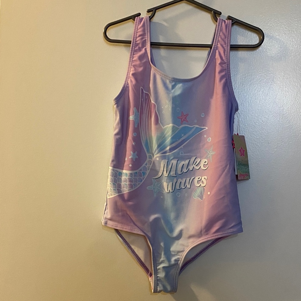 Magic Kids Swim One Piece - Purple and Blue Size 8